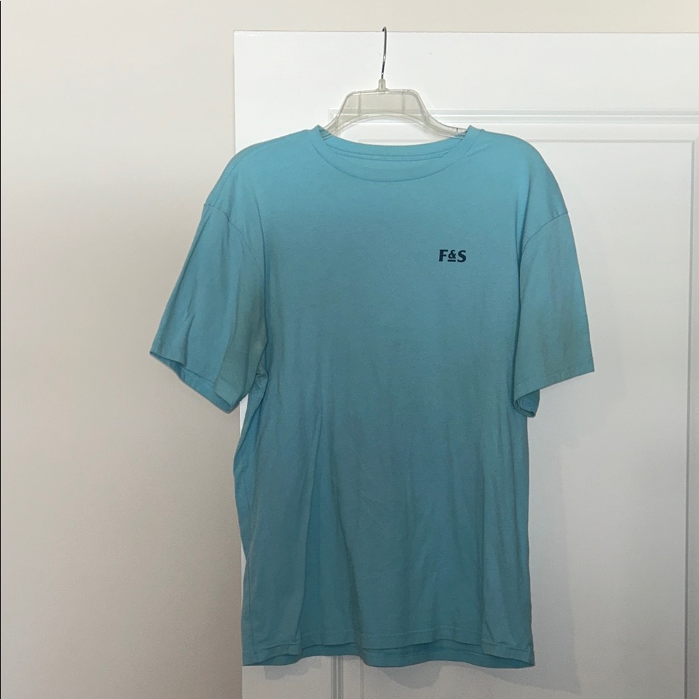Field & Stream Aqua Blue Short Sleeve Tee